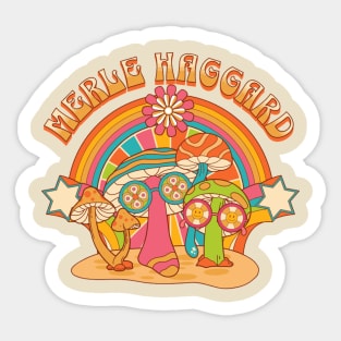 merle mushroom band Sticker